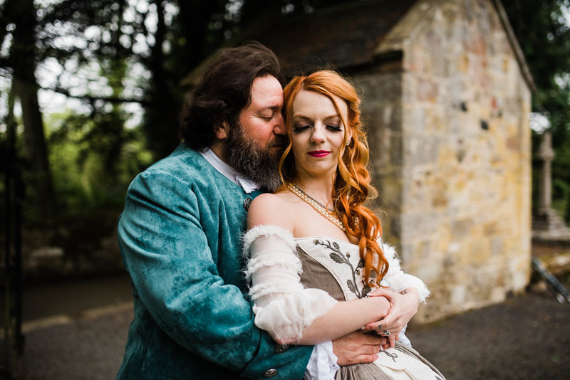 Wolf + Charlena-Outlander-Inspired-Wedding-Old-Glencorse-Kirk-Scotland_Gabby Chapin Photography_Print_0369