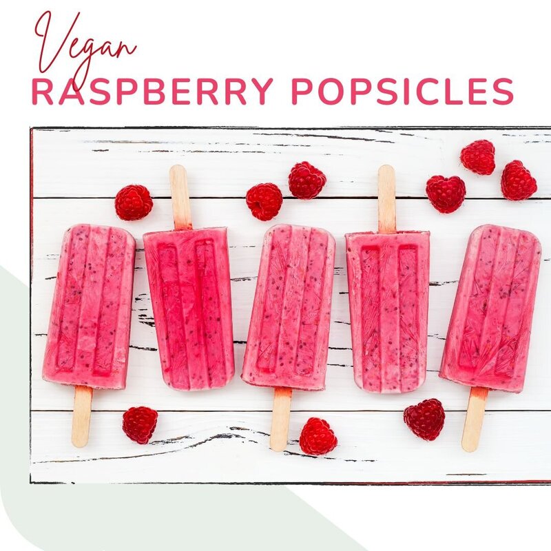 Vegan Raspberry Popsicles - Eat Your Nutrition