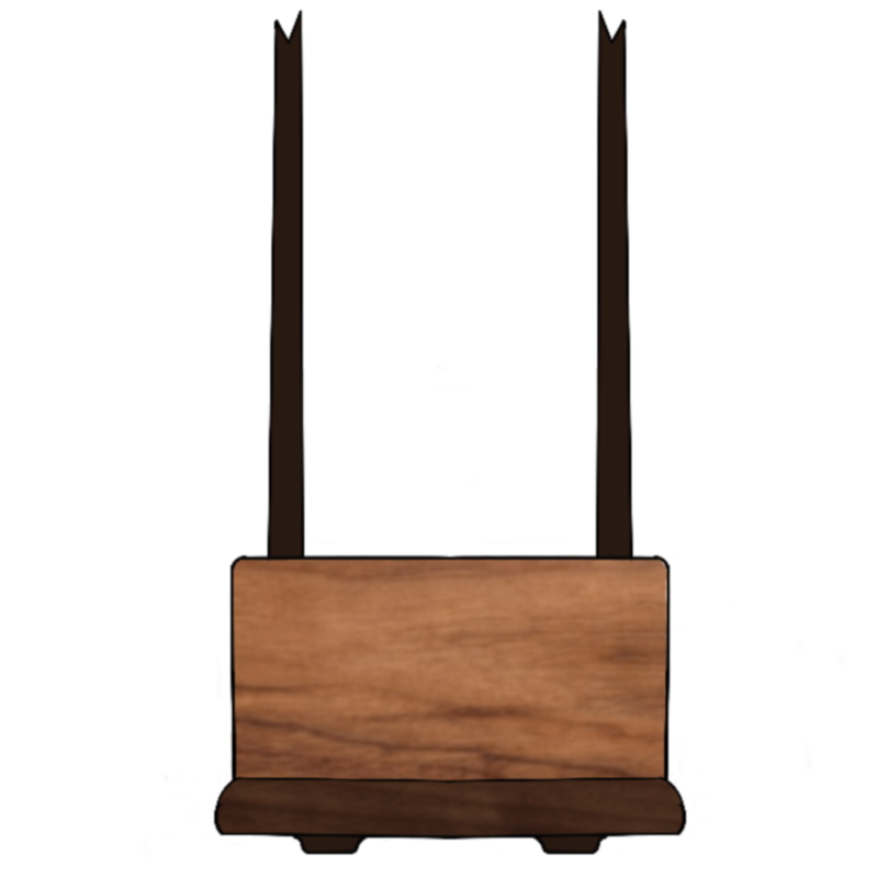 hanging wood shelf