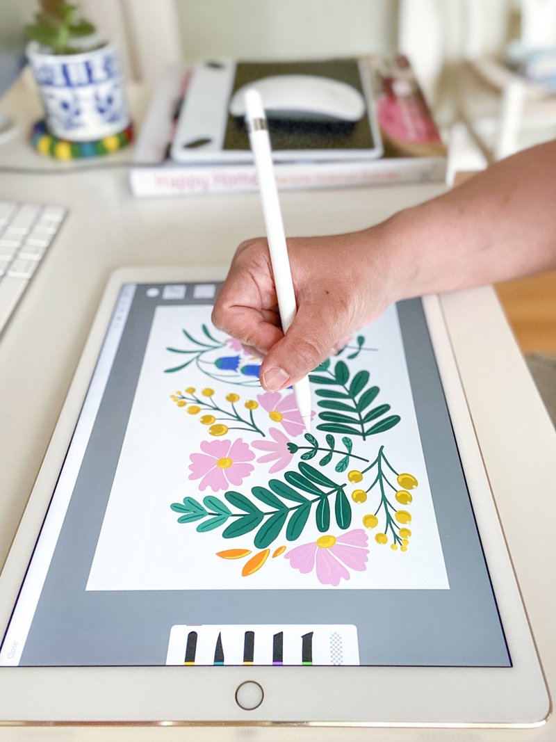 Designing on iPad Pro using Adobe Draw