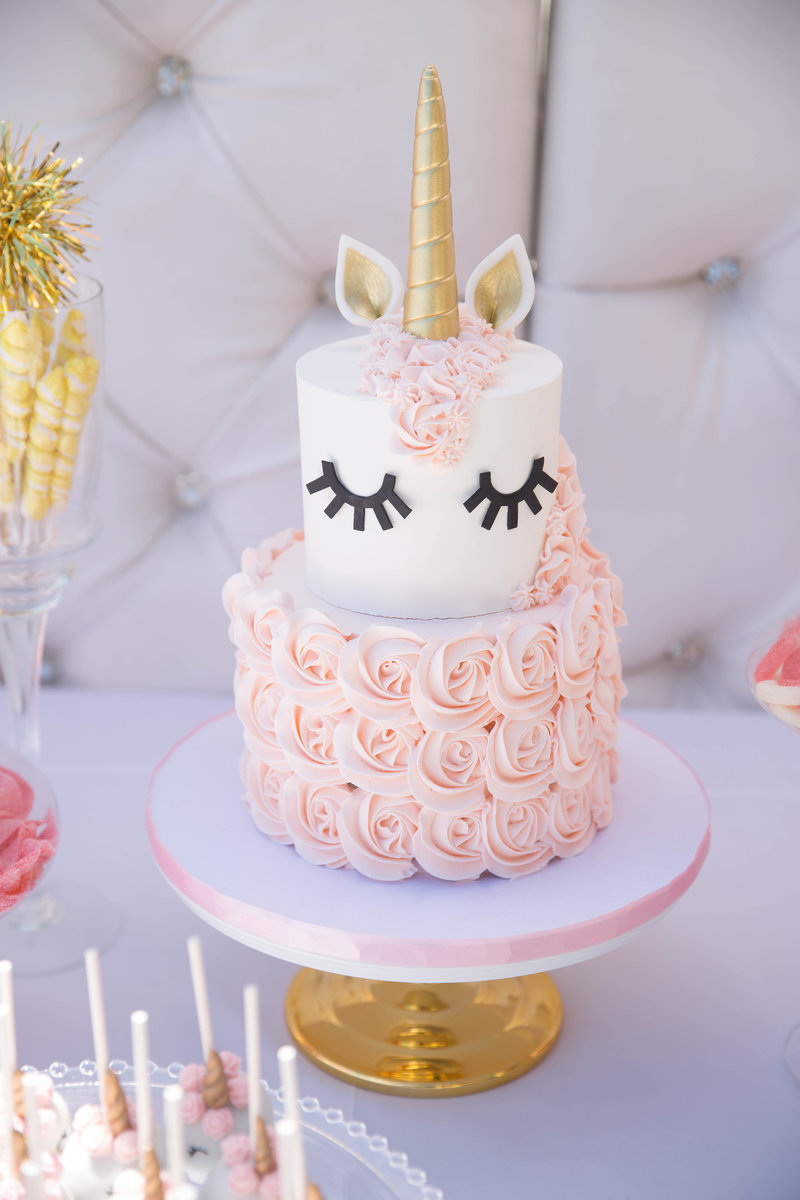 unicorn baby shower cake