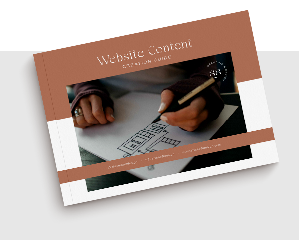 Font cover of Website content creation guide booklet