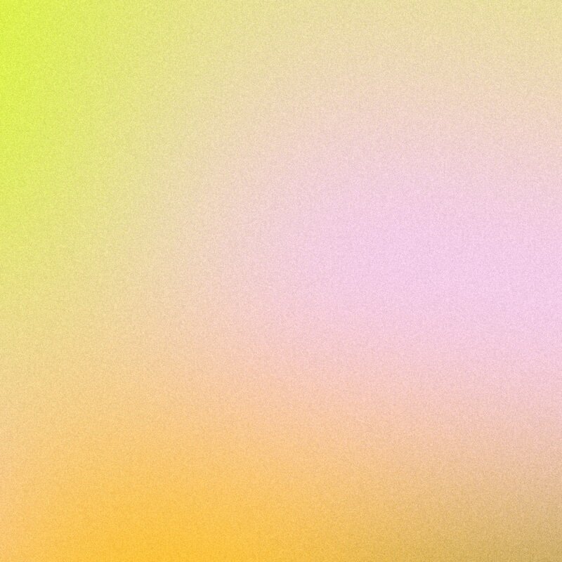 Aesthetic background image of a green, purple and orange grainy gradient