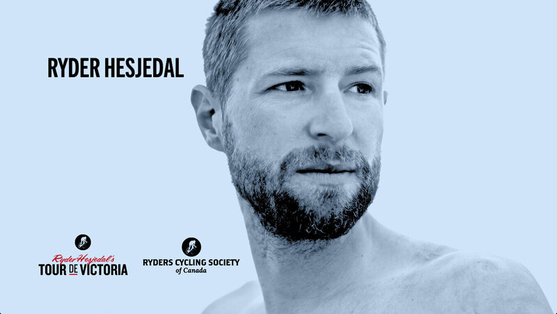 Cyclist Ryder Hesjedal Branding photography blue toned