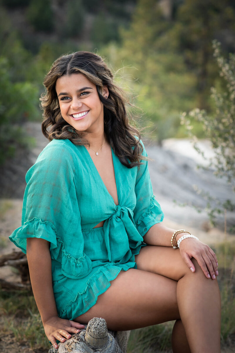 Ashley poses beautifully for her Colorado Springs senior pictures.