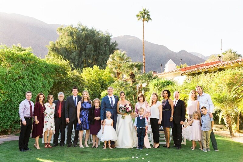 Dee and John's elopement at Colony Palms Hotel in Palm Springs photographed by elopement photographer Ashley LaPrade.