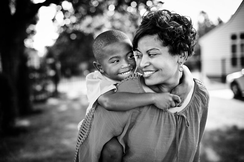 Celebrate your family's love and individuality with a portrait by a Leander black female photographer.