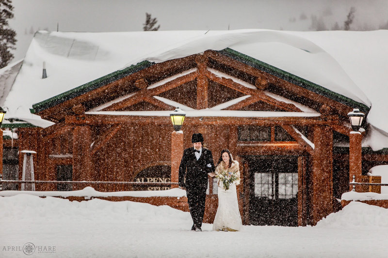 Alpenglow Stube Keystone Resort Wedding in Colorado