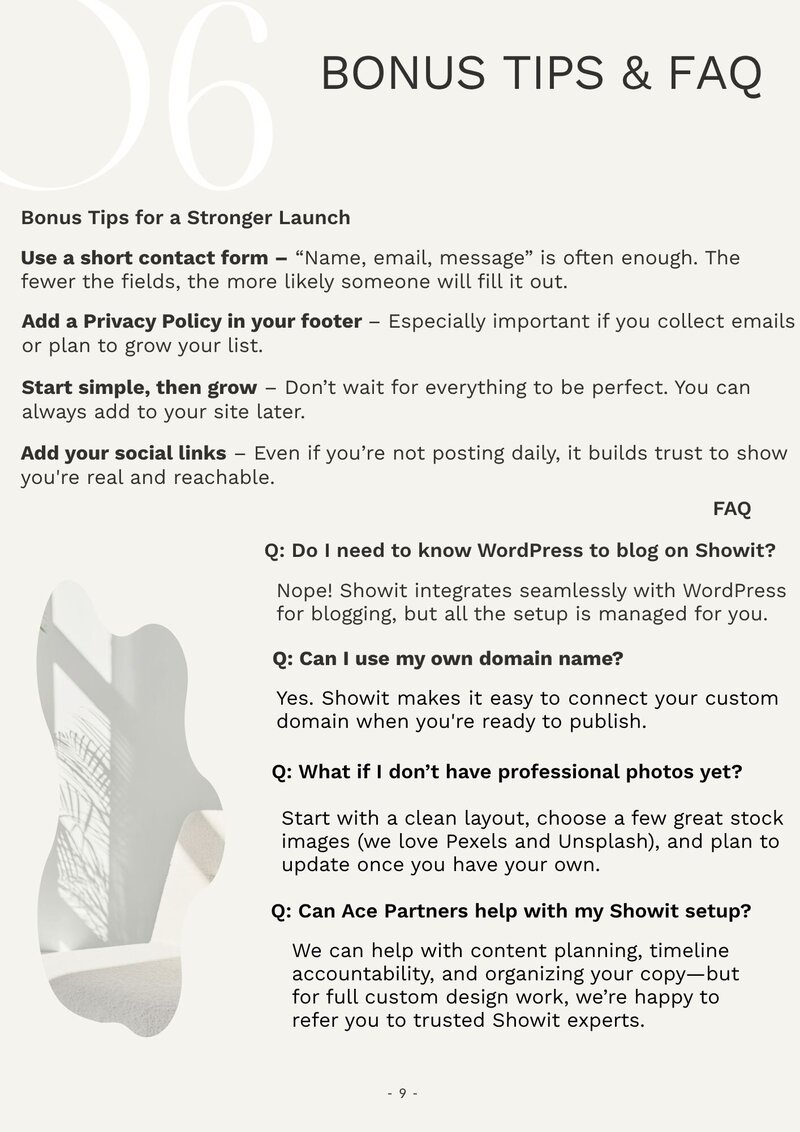 009 Ace Partners  ShowIt Guide