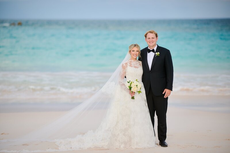 Bermuda Wedding Bermuda Bride Groom and Bride Ocean View Photo
