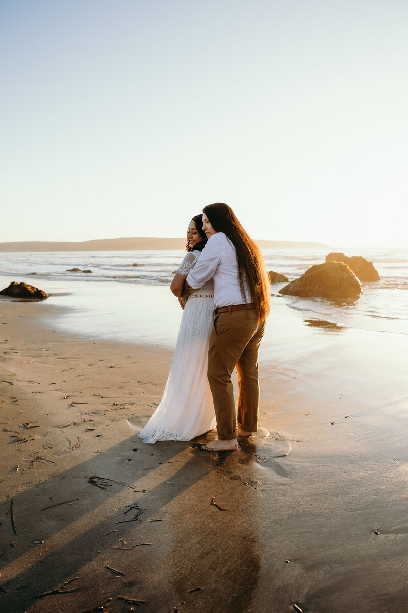 Bodega bay engagement photography