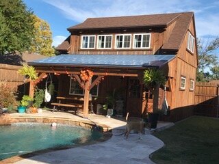 Completed barn renovation with pool