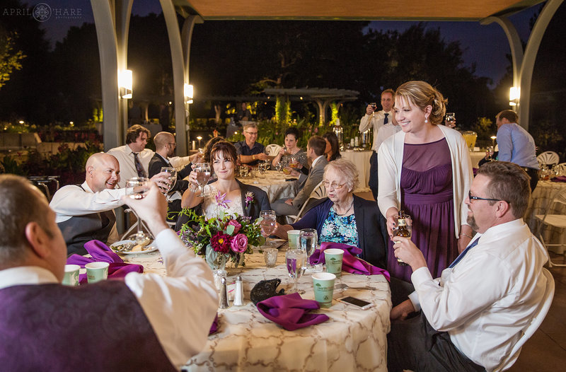 Outdoor Wedding Reception at All America Selections Garden Denver Botanic Gardens