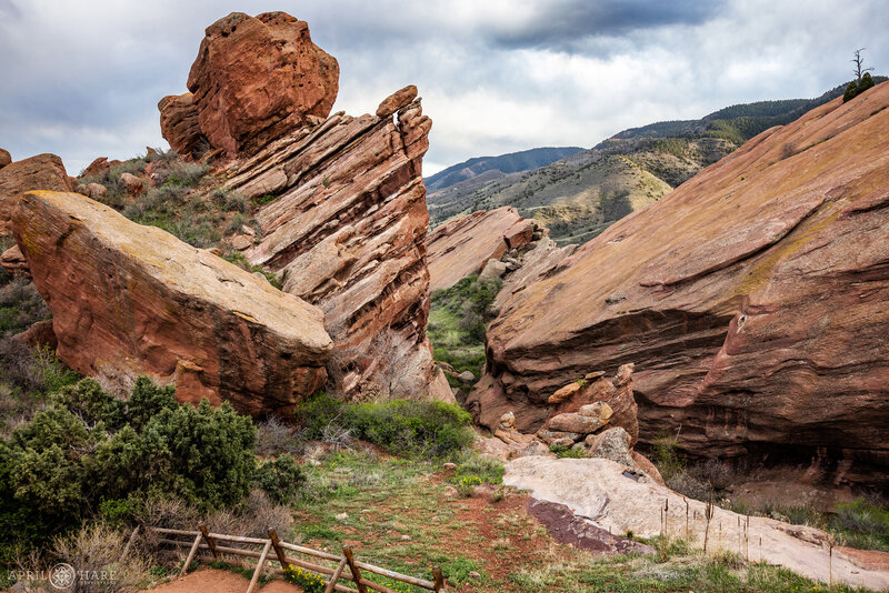 Views of Red Rocks Trading Post Trail from a Spring Wedding