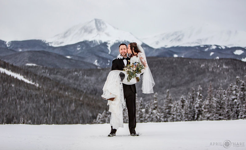 Keystone Resort Colorado Winter Wedding in the Mountains