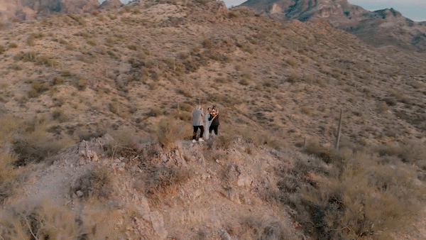 Suzy Goodrick captures Phoenix elopement on top of a desert mountain