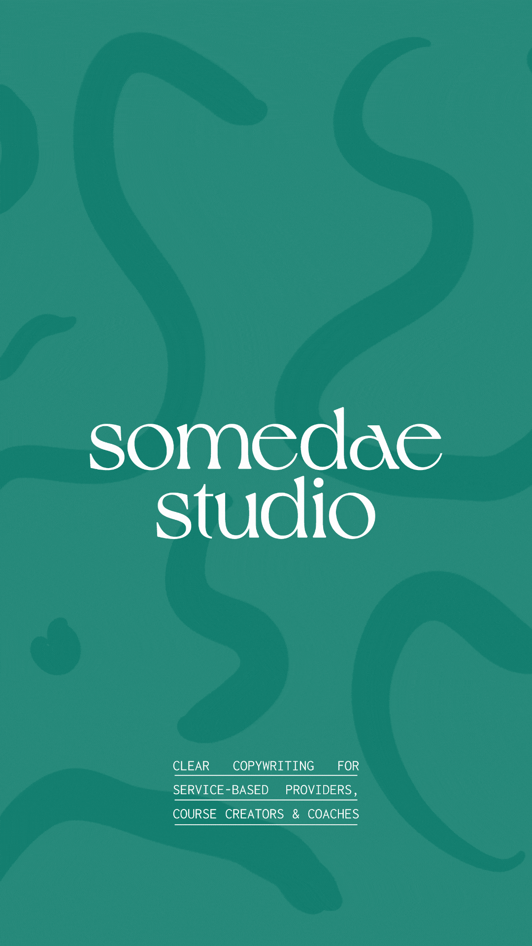 Video of alternating graphics of different logo variations and mockups from Somedae Studio