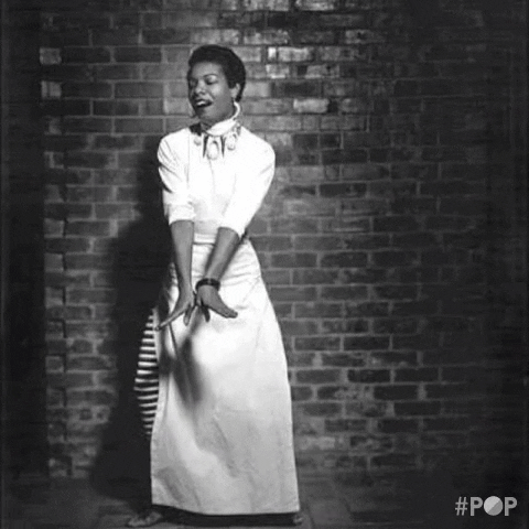 young Maya Angelou dancing GIF
