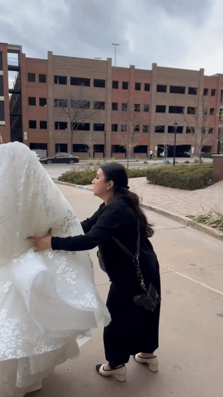 Stephanie Michelle photographing at Hotel Vin Grapevine Texas wedding