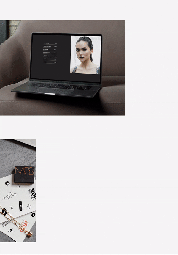 Scrolling Bold Branded Beauty Business GIF