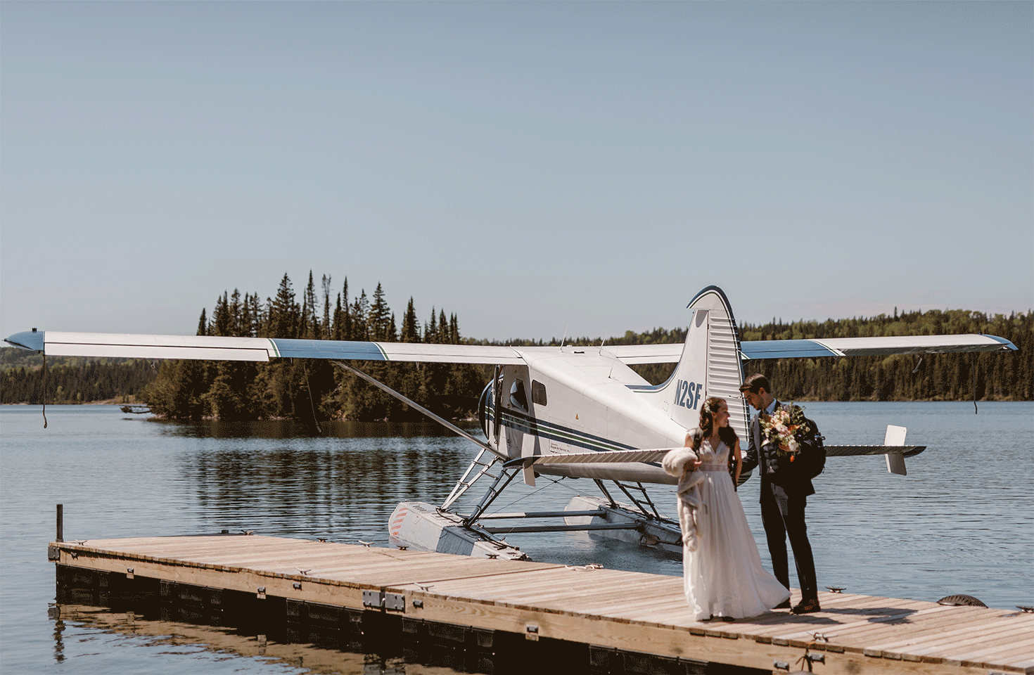 Float plane elopement at Isle Royale National Park