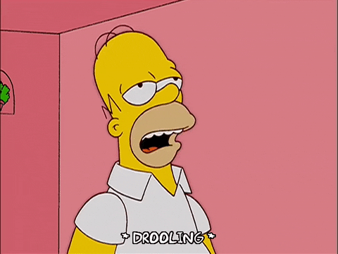 homer simpson drooling