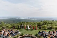 Full Wedding View at Castle in the Clouds in Moltonbourough, NH