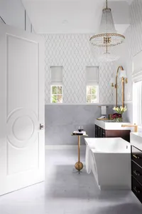 Modern White Bath Area