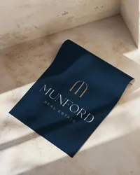 Luxury Munford Real Estate brand identity and logo design by White Ink Creative Australia