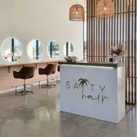 Salty Hair salon brand identity design – White Ink Creative