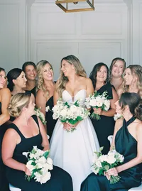 Bridesmaids at The Nest at Ruth Farms Ponder Texas — Stephanie Michelle Photography