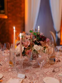 Wedding floral details at Villa Lario Resort Mandello destination wedding - Stephanie Michelle Photography