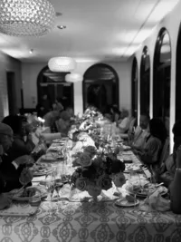 Romantic dinner reception at Villa Lario Resort Mandello Lake Como Italy