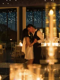 Bride and groom private last dance at Hall of Lights Dallas Texas wedding — Stephanie Michelle Photography