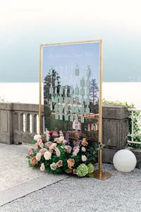 Escort Wall at aperitivo hour Villa Lario Resort Lake Como Italy