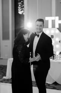Mother son dance at Hotel Vin Grapevine Texas wedding — Stephanie Michelle Photography