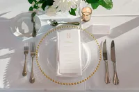Wedding reception details at Hotel Vin Grapevine Texas — Flower House Dallas florals