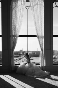 Bridal Portrait at Hotel Vin Grapevine Texas — classic Texas wedding photography