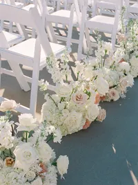 Wedding ceremony details at Hall of Lights Carrollton Texas