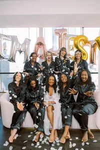 Wedding party at The Thompson Hotel Dallas — black tie celebration