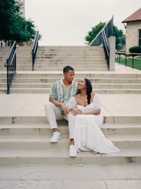 Engagement session at Adriatica Village McKinney Texas — Stephanie Michelle Photography