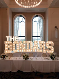 Wedding reception at Hotel Vin Grapevine Texas