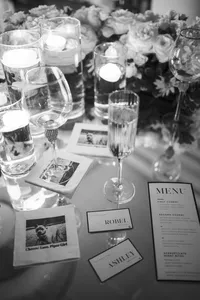 Wedding toast at The Thompson Hotel Dallas — black tie celebration photography
