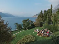 Wedding ceremony details at Villa Lario Resort Mandello Lake Como Italy