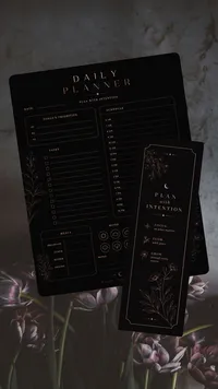 custom planner and bookmark
