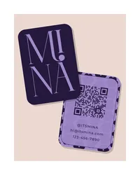 2 PURPLE SPIRITUAL BUSINESS CARDS - ERIKA MARAM DESIGN STUDIO