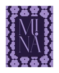 4 MINA SPIRITUAL COAHC PURPLE FLOWER PATTER WITH ALTERNATE LOGO BUSINESS CARD- ERIKA MARAM DESIGN STUDIO