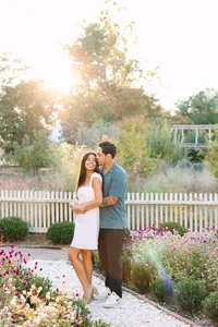 Colonial Williamsburg Garden Proposal Photos Engagement Session