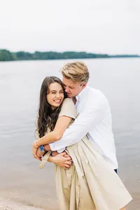 Yorktown Beach Documentary Style Couples Photos