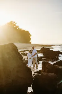 Maternity Photos at Cannons Beach Haena Kauai-6